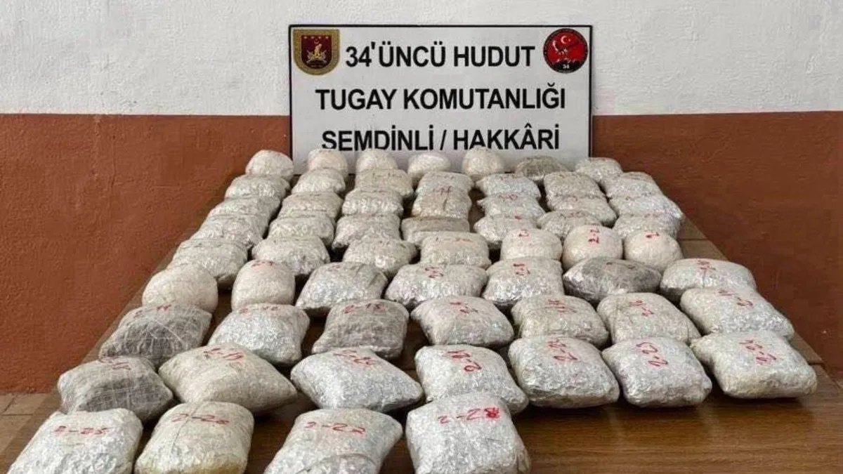 Hudut Kartalları’ndan operasyon! Hakkâri’de 32 kilogram uyuşturucu ele geçirildi Hudut Kartalları’ndan operasyon! Hakkâri’de 32 kilogram uyuşturucu ele geçirildi