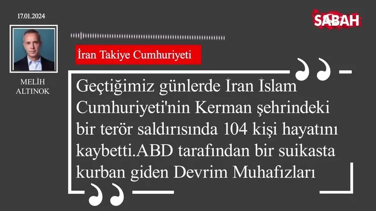 Melih Altınok | İran Takiye Cumhuriyeti