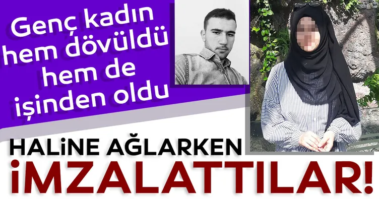 Hem dayak yedi hem işinden oldu