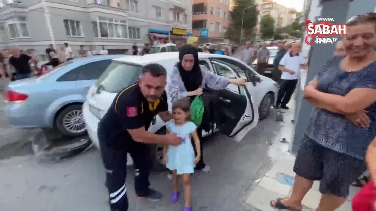 Çorlu’da trafik kazası: 4 yaralı | Video