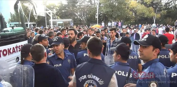 Tokatspor Sportif Direktörü Ahmet Dursun taraftarlarla tartıştı