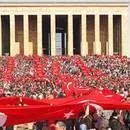 75. Yıl Cumhuriyet Yürüyüşü yapıldı