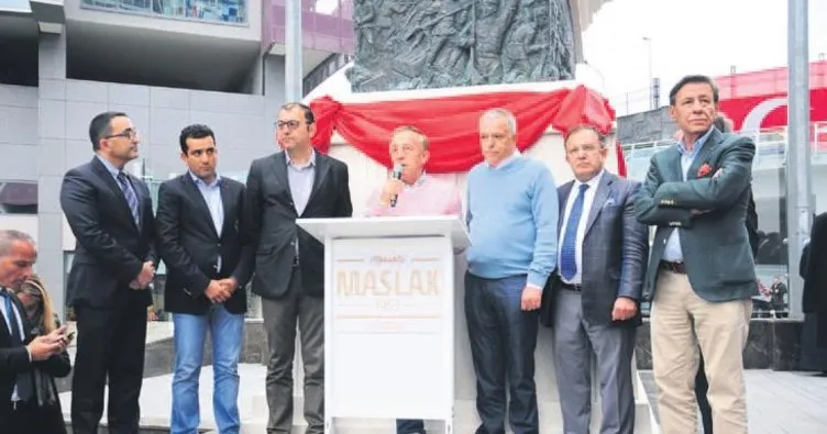 Ağaoğlu, Atatürk heykelinin açılışını yaptı