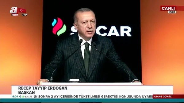 Cumhurbaşkanı Erdoğan, İzmir'de Socar Star Rafinerisi açılış töreninde önemli açıklamalarda bulundu