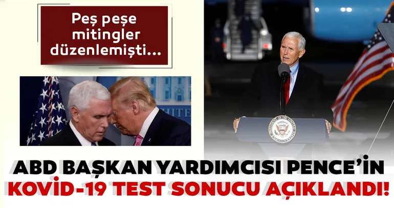 Son Dakika Haberi: ABD Başkan Yardımcısının test sonuçları çıktı! Peş peşe mitinglere katılmıştı...