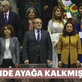 Cumhurbaşkanı'nın yemininde ayağa kalkmayanlar HDP kongresinde ayağa kalkmış