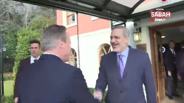 Dışişleri Bakanı Hakan Fidan, İngiliz mevkidaşı David Cameron ile görüştü | Video