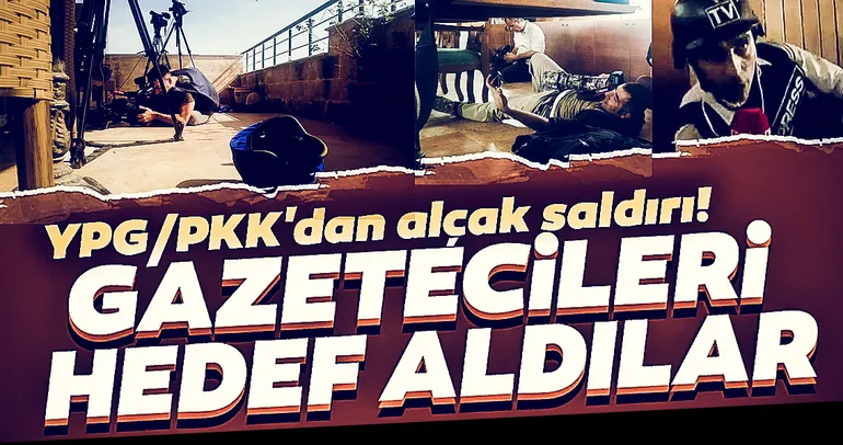 Son dakika haberi: YPG/PKK'lı teröristlerden hain saldırı! Gazetecileri canlı yayında hedef aldılar
