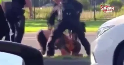 Avustralya’da polisin kafasını tekmelediği kişi yoğun bakımda | Video