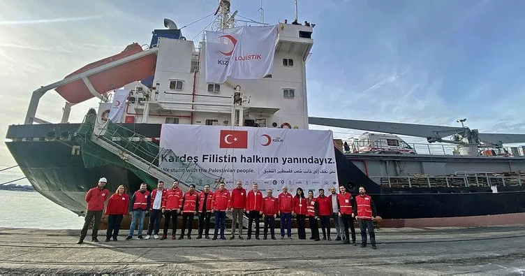 Türk Kızılay’ın yardım gemisi Gazze’ye doğru yola çıktı