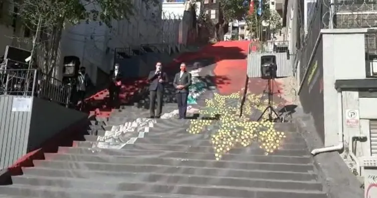 Beyoğlu’nda merdivenler sanatla buluştu
