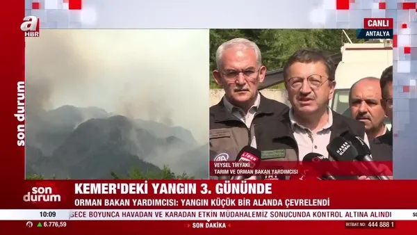 Kemer’deki yangın 3. gününde! Tarım ve Orman Bakan Yardımcısı Veysel Tiryaki'den önemli açıklamalar | Video