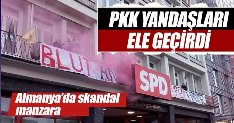 Hamburg’da SPD binası PKK yandaşları tarafından ele geçirildi
