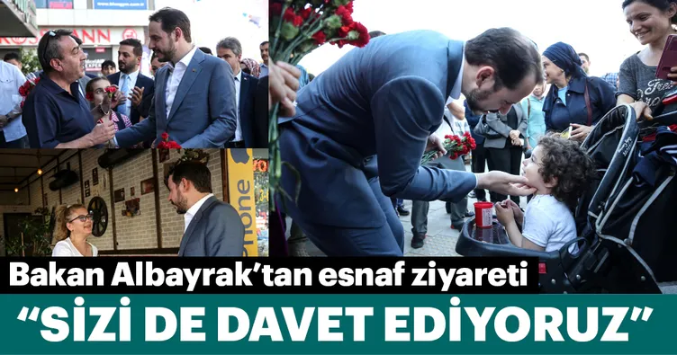 Bakan Albayrak’tan esnaf ziyareti