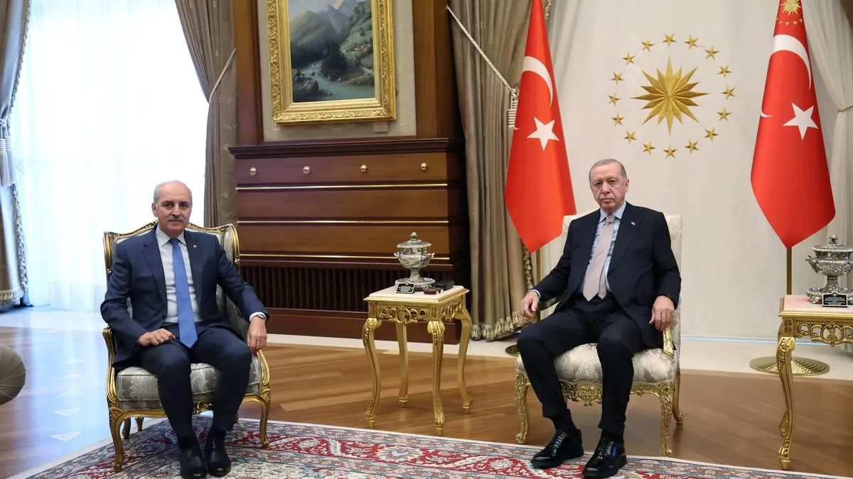 Başkan Erdoğan, TBMM Başkanı Kurtulmuş’u kabul etti! Başkan Erdoğan, TBMM Başkanı Kurtulmuş’u kabul etti!