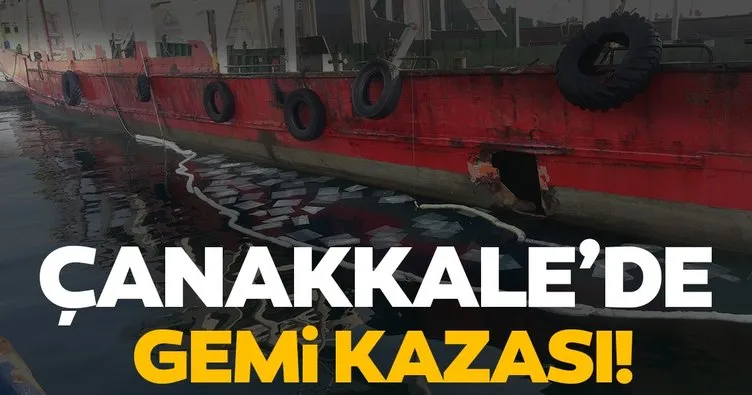Çanakkale Boğazı’nda balıkçı teknesi, feribota çarptı