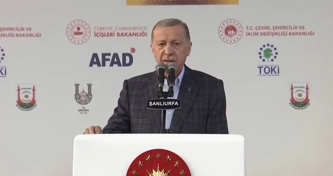 SON DAKİKA | Başkan Erdoğan'dan Şanlıurfa'da önemli açıklamalar: Deprem konutları temeli atılıyor