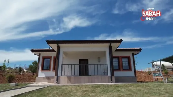 Depremzedeler için yapılan Özbek evlerinde son durum böyle görüntülendi | Video