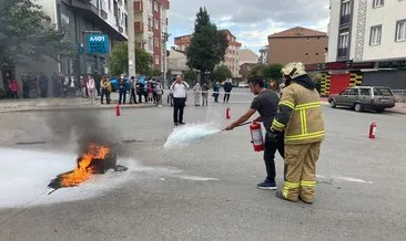 Mahallelilere yangın eğitimi! #kocaeli