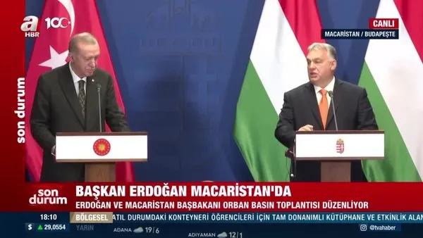 SON DAKİKA | Başkan Erdoğan'dan Macaristan Başbakanı Viktor Orban ile ortak basın toplantısı