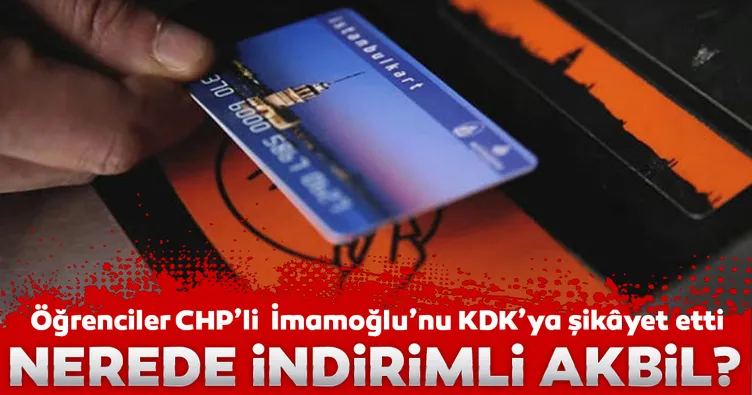 Nerede indirimli Akbil?