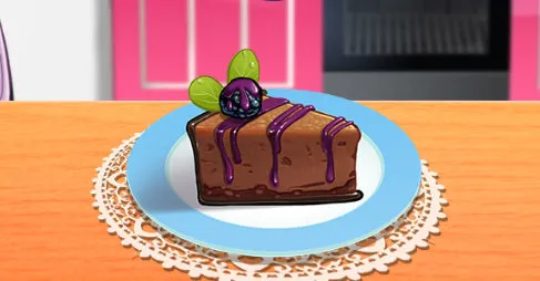 Çikolatalı Böğürtlenli Pasta