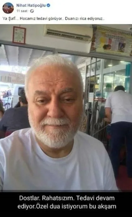 Nihat Hatipoğlu'ndan son dakika haberi: Nihat Hatipoğlu karantina odasından yazdı...