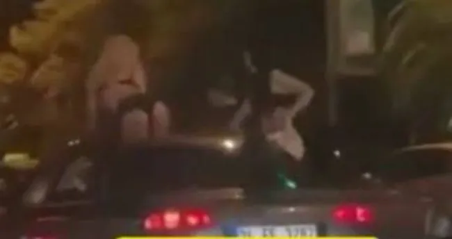 Trafikte soyunup dans eden kızlara istenen ceza belli oldu Trafikte soyunup dans eden kızlara istenen ceza belli oldu