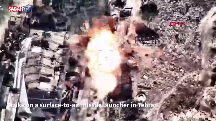 İsrail, İran'a yeni hava saldırısı başlattı | Video
