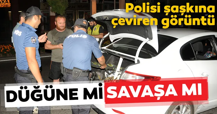 DüÄüne mi yoksa savaÅa mı! Polis uygulamasında yakalandılar
