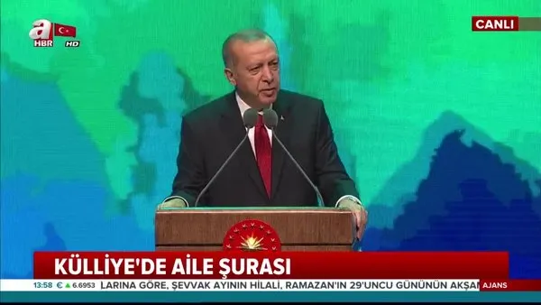 Cumhurbaşkanı Erdoğan'dan Aile Şurası programında önemli açıklamalar