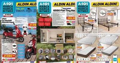 A101 AKTÜEL ÜRÜNLER SATIŞA ÇIKTI! Tiny house, elektrikli moped, dikey süpürge fırsatı... 25 Nisan A101 aktüel kataloğu incele!