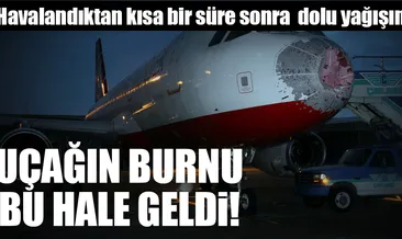 Yolcu uçağını bu hale getirdi