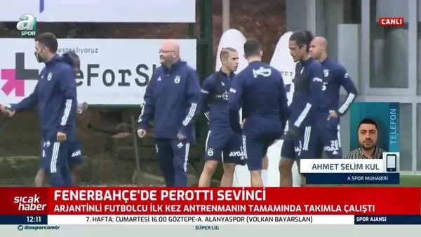 Diego Perotti'den Fenerbahçe'ye iyi haber!