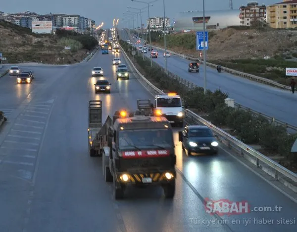 Suriye sınırına askeri sevkiyat sürüyor!