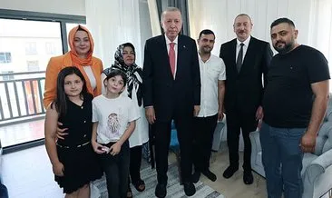 Başkan Erdoğan ve Aliyev'den depremzede aileye sürpriz ziyaret #kahramanmaras