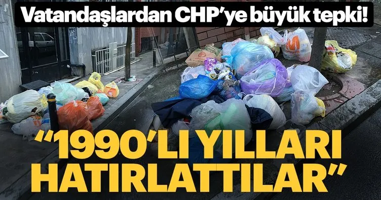 Şişli'de işçilerin grevi nedeniyle çöpler toplanmadı