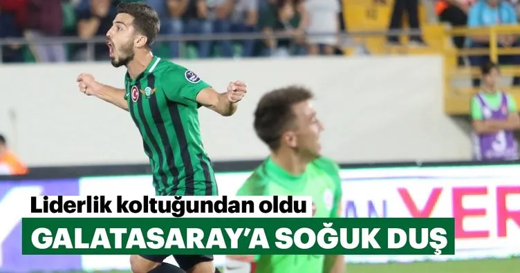 Galatasaray’a soğuk duş