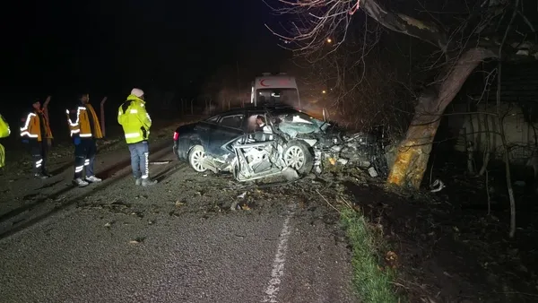 Kaza sonrası görüntü