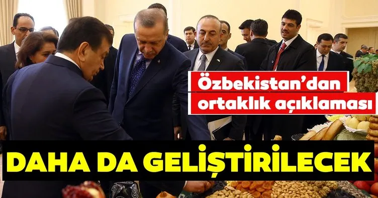 Özbekistan hükümeti Türkiye ile stratejik ortaklığı daha da geliştirecek