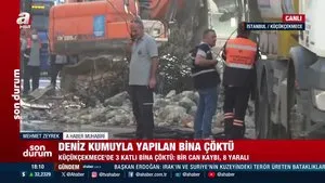 İstanbul Küçükçekmece’de bina çöktü!