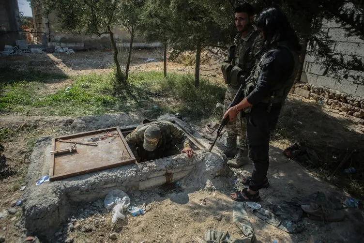 Tel Abyad’daki Ermeni Kilisesi önce DEAŞ sonra PKK tarafından karargah olarak kullanılmış