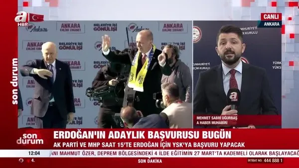Başkan Erdoğan'ın adaylık başvurusu bugün saat 15:00'te YSK'ya yapılacak | Video