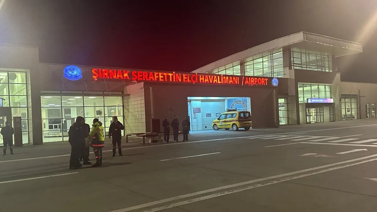 İstanbul-Şırnak seferleri hava muhalefetine takıldı