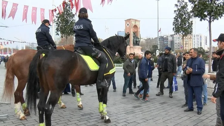 Taksim’de atlı polis dönemi!