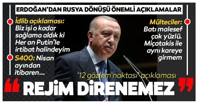 Başkan Erdoğan’dan Rusya dönüşü SON DAKİKA açıklamaları! M4-M5 karayolu yorumu: Rejim direnemez...