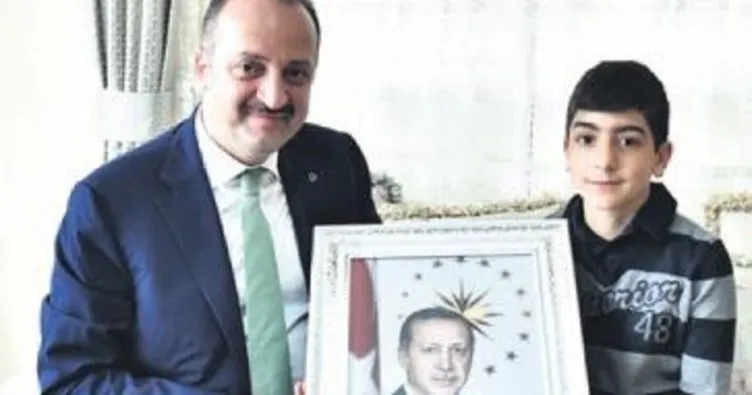 Emirhan’a Erdoğan tablosu