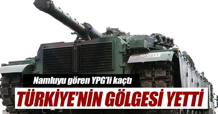 Namluyu gören PYD/YPG’li kaçtı