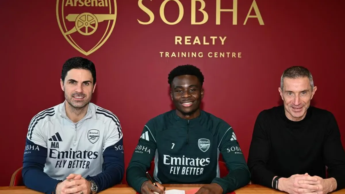 Arsenal, Bukayo Saka ile sözleşme uzattı!