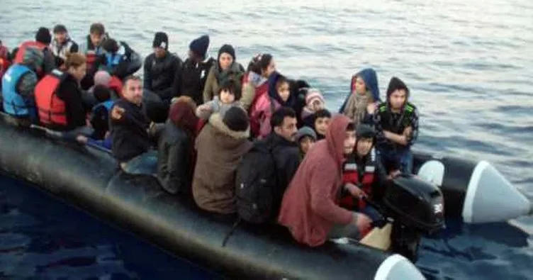 Kuşadası Körfezi’nde 12’si çocuk 42 kaçak göçmen yakalandı